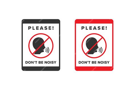 Premium Vector No Noise Icon Sign Vector Design Icon Boards Are