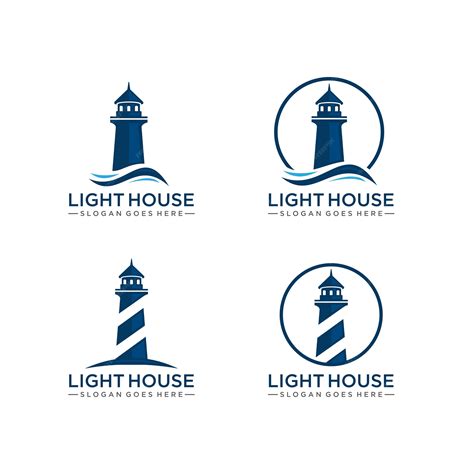 premium vector lighthouse logo template