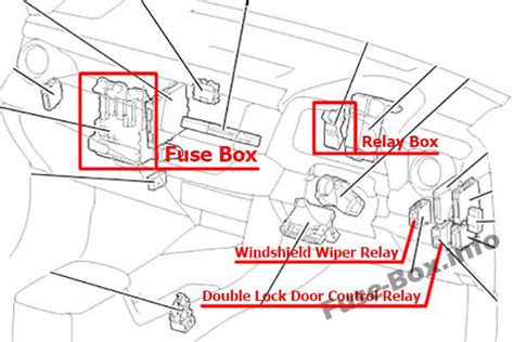 Предохранители и реле Toyota RAV4 (XA40; 2013-2018) - Автопомічник