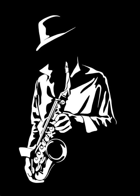 Saxophone Poster Picture Metal Print Paint By Magic Apes