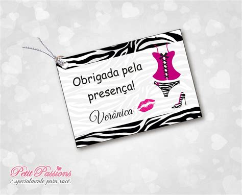 Tag Ch De Lingerie Zebra Elo Produtos Especiais