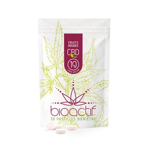 Pastilles Au CBD 10 Mg Fruits Rouges Bioactif