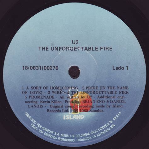 The Unforgettable Fire U2 Collector