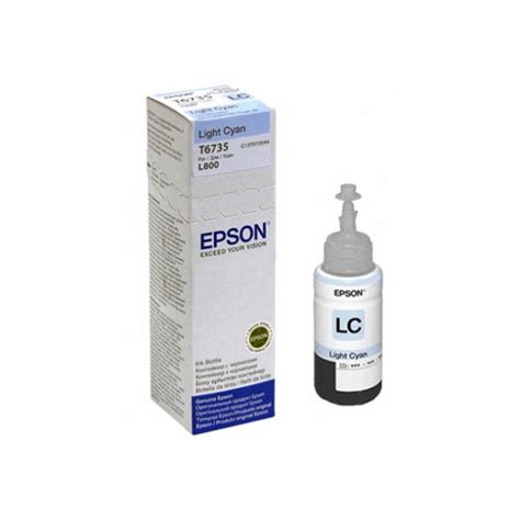 Botella De Tinta Epson 673 T673520 Cyan Claro 70ml Para Impresora L800