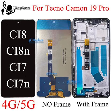 6 8 For Tecno Camon 19 Pro 4G 5G CI7 CI7n CI8 CI8n LCD Display Touch