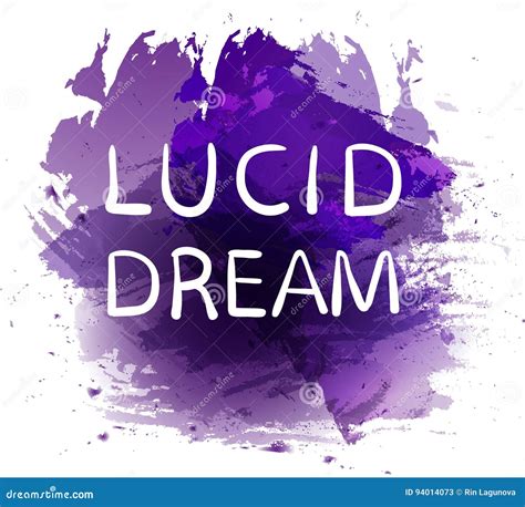 `lucid Dream` Text On Red Paint Splash Backdrop Vector Hand Drawn