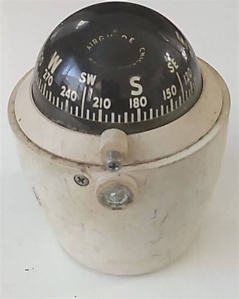 Vintage Airguide Boat Compass Chicago Marine Car Usa Ebay