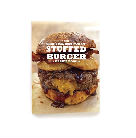 Charcoal Companion Stuffed Burger Recipe Book Cc3913