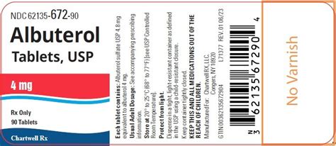 Albuterol: Package Insert / Prescribing Information