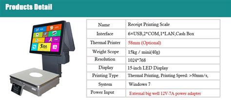 New Fruit Shop 15kg Price Computing Weighing Scale With Double Touch