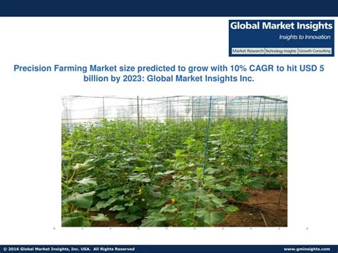 Ppt Precision Farming Market Size Predicted To Grow With 10 Cagr By