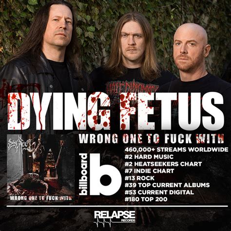 Dying Fetus Wrong One To Fuck With Scores Highest Debut On Charts Ever Ultimate Guitar