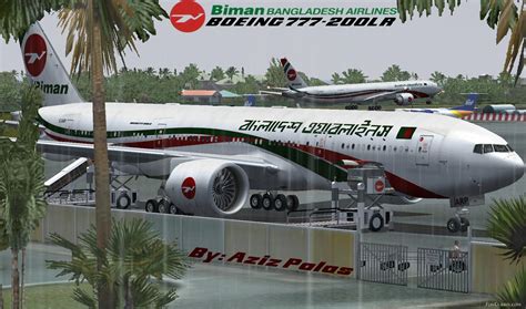 Fsx Fs2004 Biman Bangladesh B777 200 Aircraft