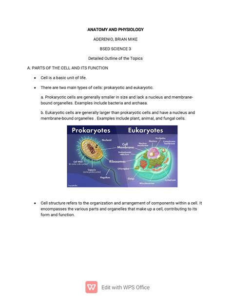 Aderenio Brian WPS Office ANATOMY AND PHYSIOLOGY ADERENIO BRIAN MIKE