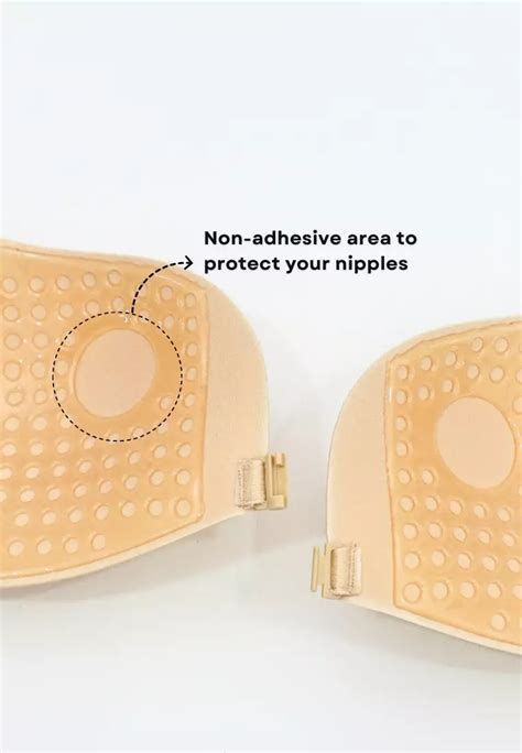 Buy Kiss Tell Angel Push Up Nubra In Nude Seamless Invisible Reusable Adhesive Stick On