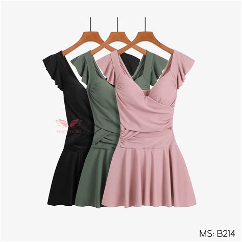 Set đồ bơi bikini nữ mảnh liền thân đi biển kín đáo VINGO B VNGO Shopee Việt Nam