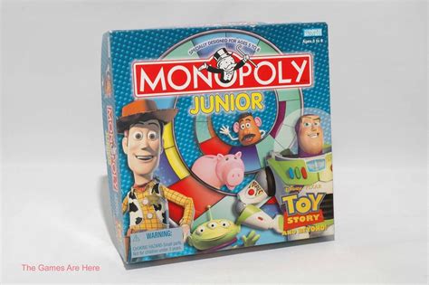 Monopoly Junior Board Game Toy Story Parker Brothers 2002 Complete