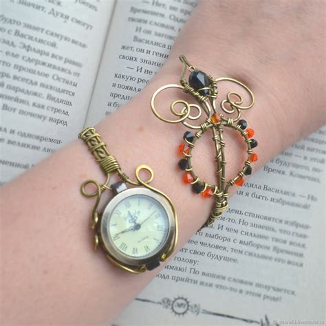 Браслет Часовая стрела с настоящими часами Часодеи часовые стрелы ...