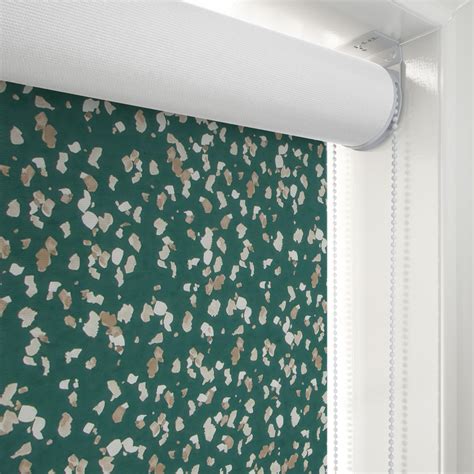 Sonova Studio Terrazzo Forest Green Roller Blind Blinds Direct