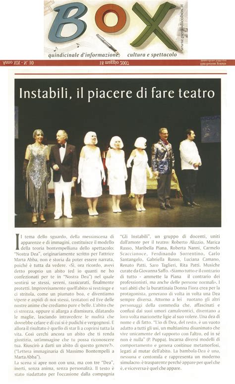 Nostra Dea Piccolo Teatro Gianni Salvo