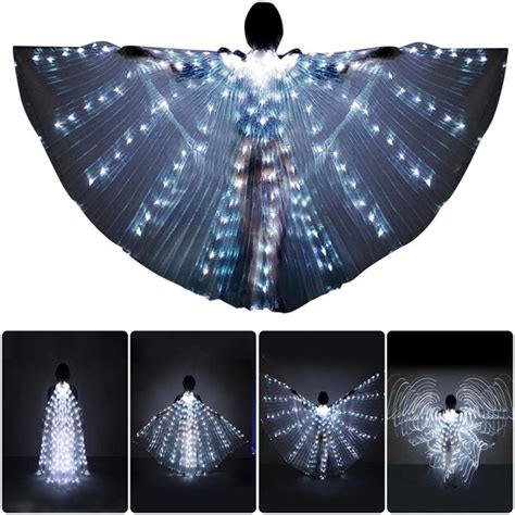 Светодиодные фонари Одежда для выступления в танце живота с палочками ...