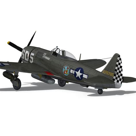 Republic P 47 Thunderbolt 3d Obj