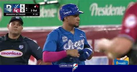 Ramón Hernández Continúa El Ataque De Los Tigres Del Licey 4 0 🐯🙌🏻 Lidom