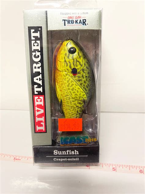 Live Target Hollow Body Sunfish Weedless Topwater Trokar Lure EBay