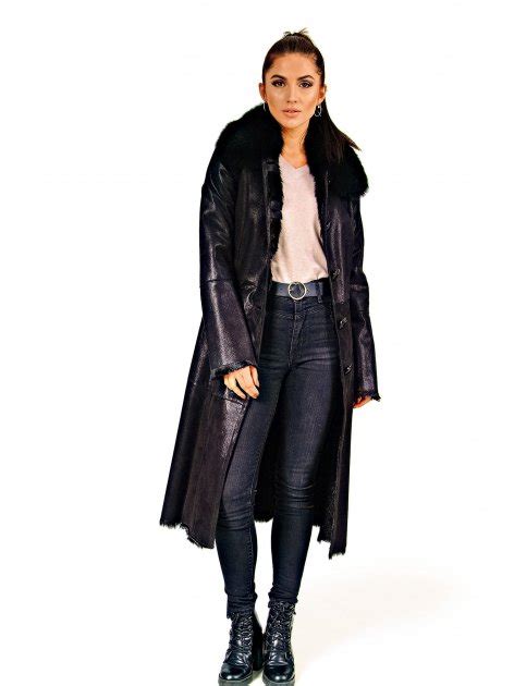 Дубленка женская Epica E-17 S чорная – Брендовая одежда | ROZETKA