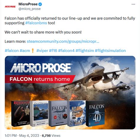 Great News For F 16 Fans Falcon 40 Was Such An Amazing Game And