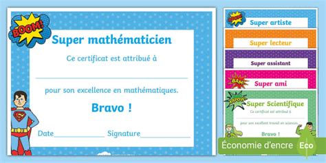 Diplômes et récompenses teacher made Twinkl