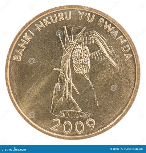 Rwanda Franc Coin Stock Image Image Of Eastern Finance 88823177