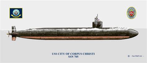 USS City Of Corpus Christi SSN 705 Print Submarines A F