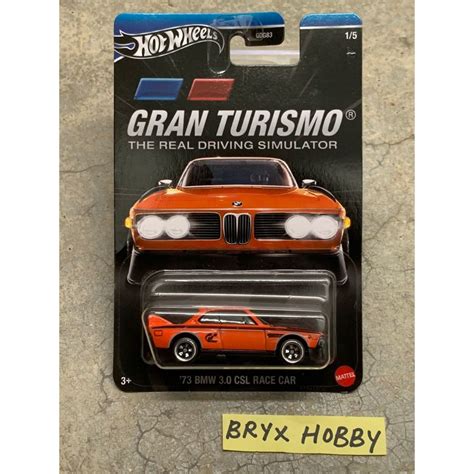 Hot Wheels Themed Automotive Gran Turismo Bmw Csl Race Car Hrv B Orange