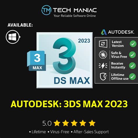 Autodesk: 3DS MAX 2023 3D Modelling and Design Lifetime- For Windows ⭐ ...