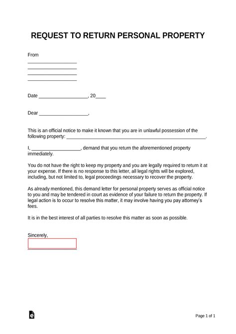 Free Demand Letter Templates — with Samples - PDF | Word – eForms