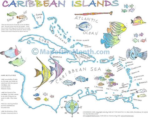 Caribbean Islands - Maps for the Classroom