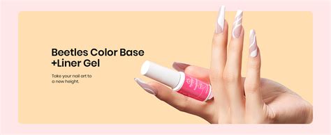 Amazon Beetles Rubber Base Builder Nail Gel White Nude Pink