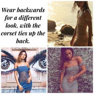 Swim Boho Crochet Lace Up Beach Dress Bikini Coverup Poshmark