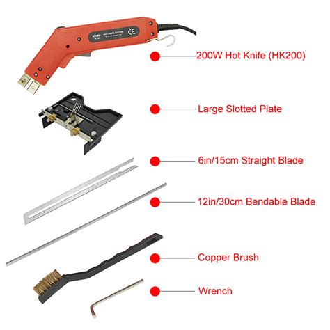 Large Foam Grooving Hot Knife Kit HK G Cutdome Hot Knife