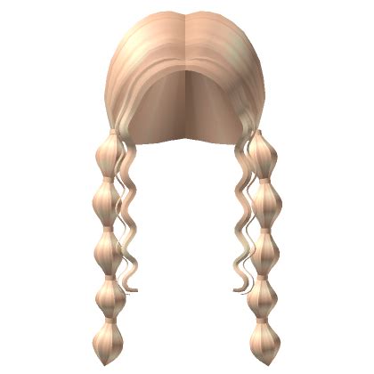 Blonde Playful Braids W Curls Roblox