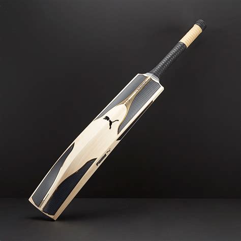 Puma Evo Se Junior Cricket Bat Natural Black Gold Junior Cricket