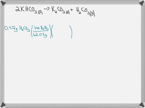 Solved Given The Following Balanced Equation 2 Khco3 S K2co3 S