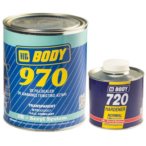 Body 970. Грунт - наполнитель полиэфирный 2К, с высоким содержанием ...