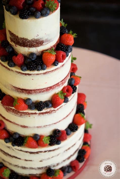 Berries Semi Naked Cake Tarta De Boda Frutos Del Bosque Mericakes Cake Designer