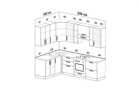 Кухня угловая Барселона 1.6 на 2.4 м белое дерево купить в Санкт ...