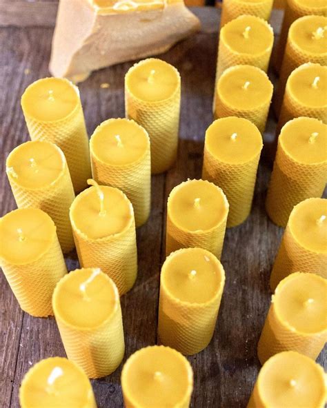 Bougies En Cire Dabeille Naturelle Beeswax Candles Bougie