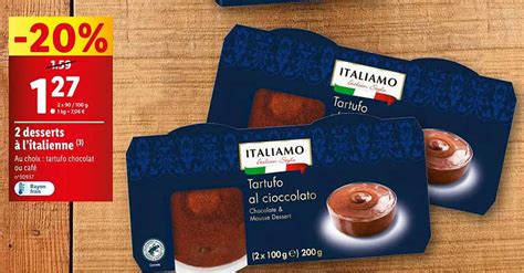 Promo Desserts L Italienne Italiamo Chez Lidl Icatalogue Fr