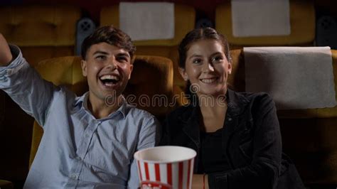 People Audience Watching Movie in Cinema Theater. Stock Photo - Image of multiplex, emotion ...