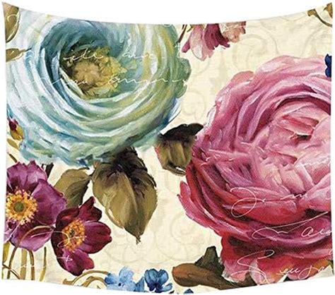 Amazon De Lumanuby X Bl Henden Blume Tapisserie Europ Isches